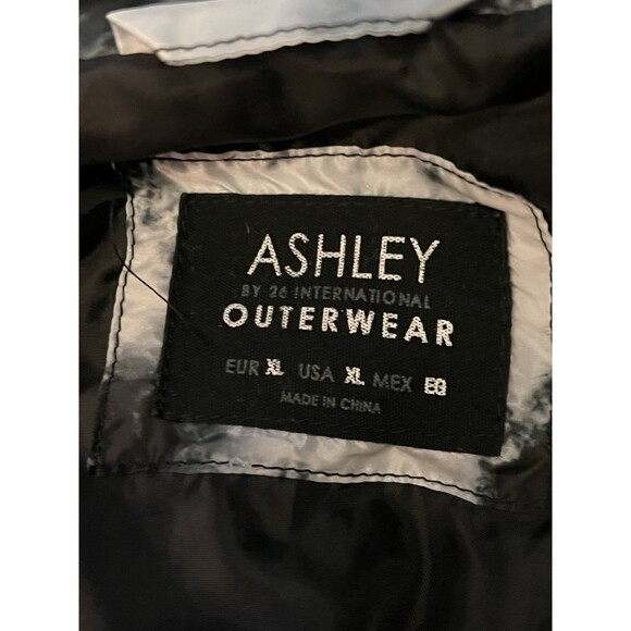 Ashley Puffer Jacket Womens XL Tie Dye Full Zip Winter Coat Outerwear - Picture 4 of 5